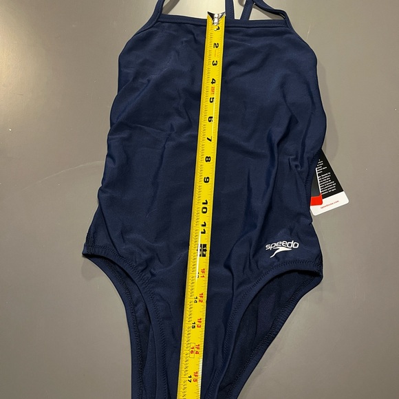 Speedo One Piece Swim Team Style - Navy - Picture 3 of 8
